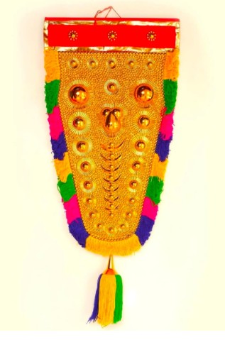 Handcrafted elephant caparison nettipattam