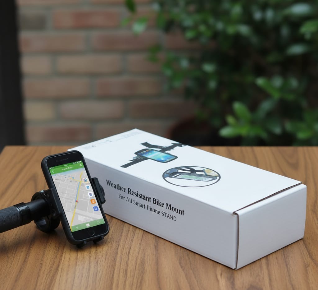 Mobile flexible handle bar holder