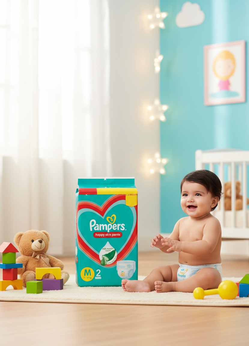 PAMPERS MEDIUM 2 NOS