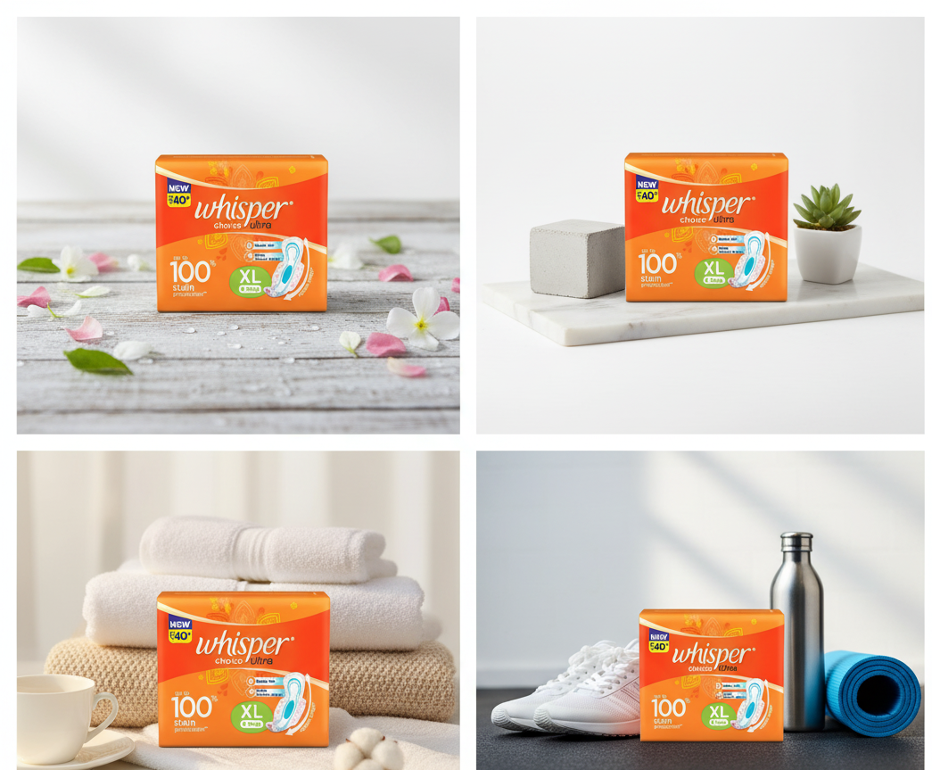 whisper xl pads 10 nos