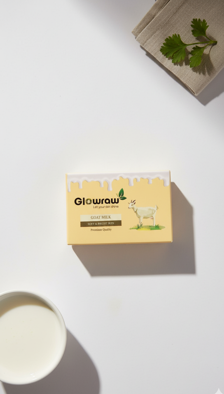 Glowraw  goat milk soap