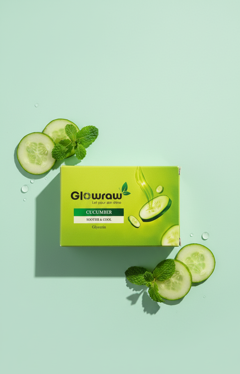Glowraw cucumber soap