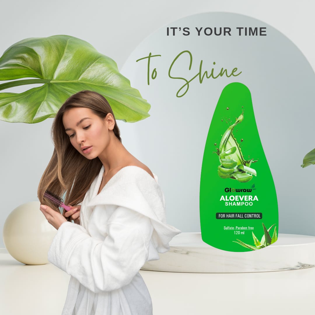 Glowraw aloe vera shampoo